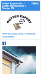 Mobile Screenshot of gutterexpertpa.com